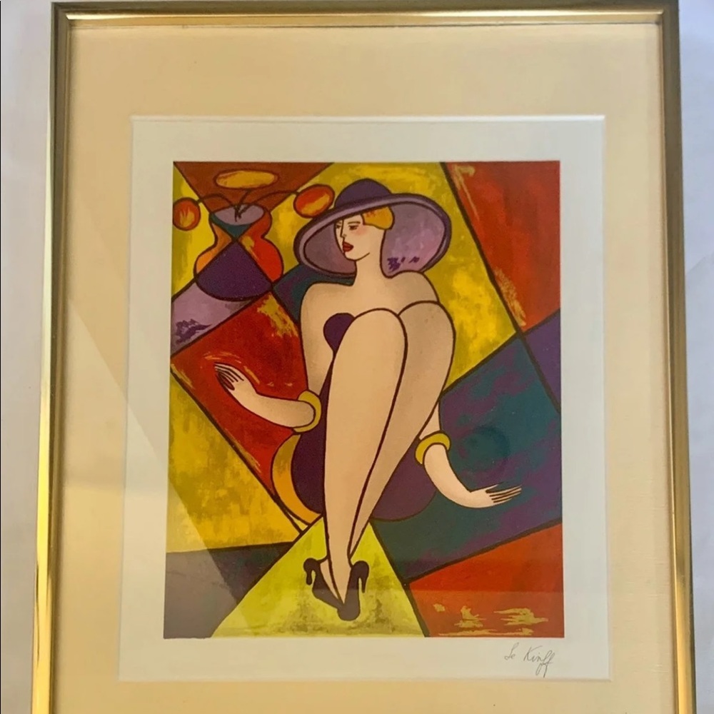 Linda Le Kinff Signed Serigraph, Circa 1998,